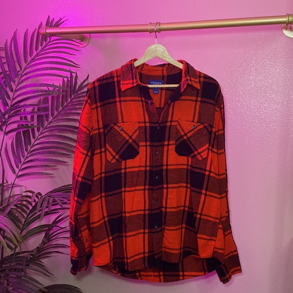 Arizona Jean Company Other - ARIZONA JEAN CO - RED & BLACK BUTTON DOWN - MENS